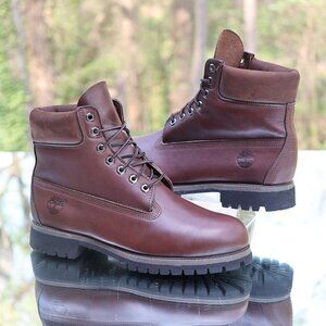 Timberland 6 Inch Premium Brown Leather Boots
